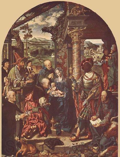 CLEVE, Joos van Adoration of the Magi Germany oil painting art